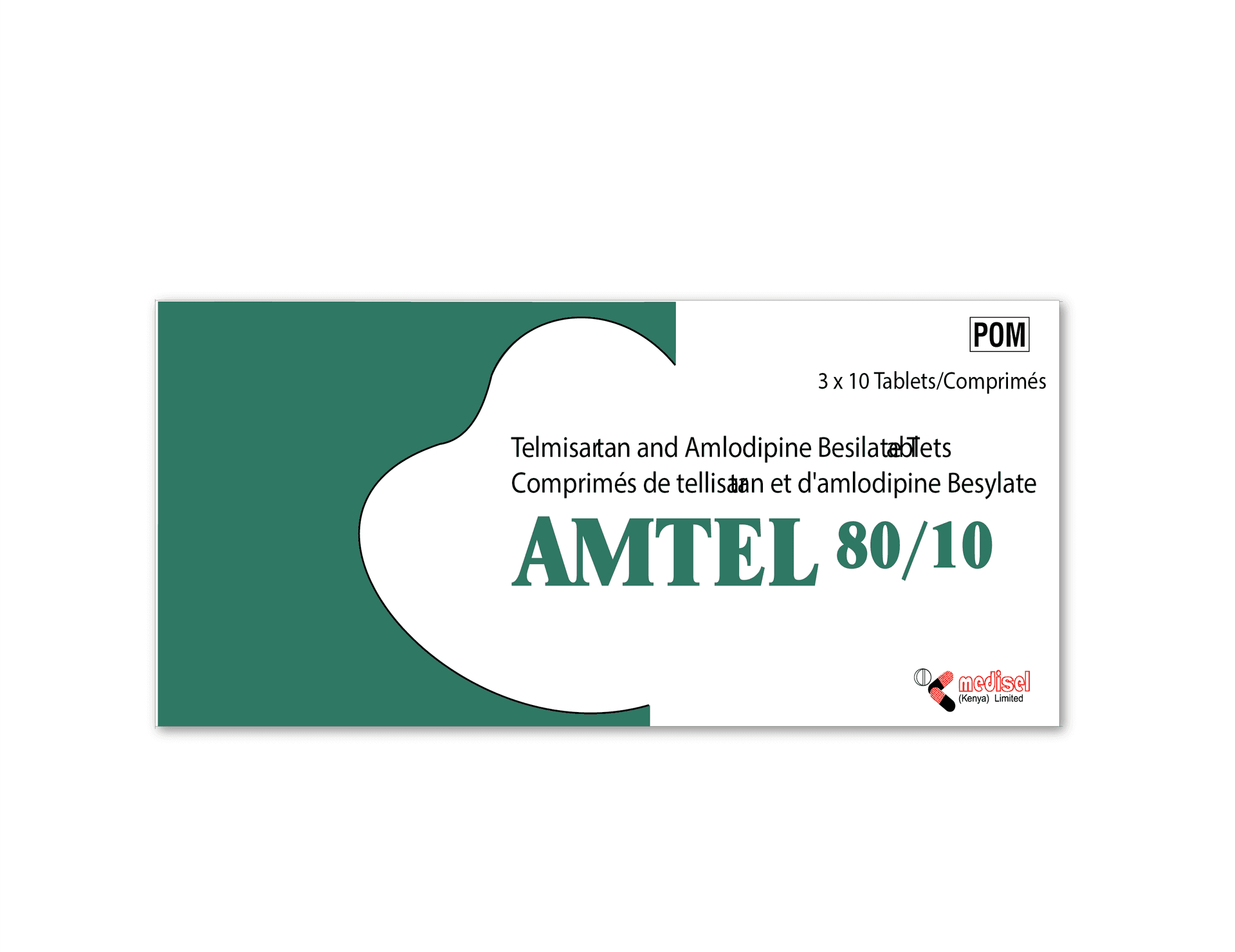 Amtel 80/10mg Tablets