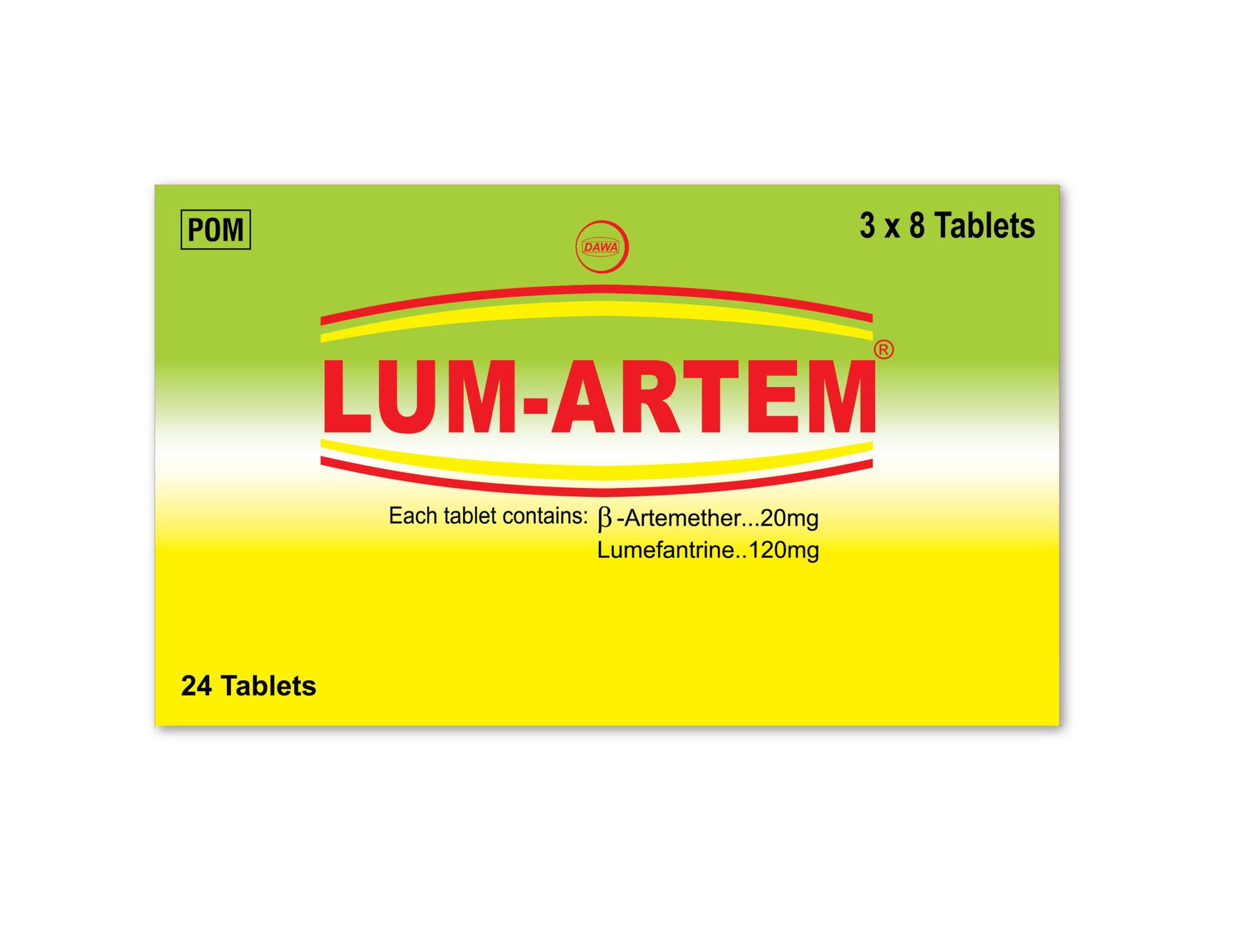 Lum-Artem 20/120mg Tablets