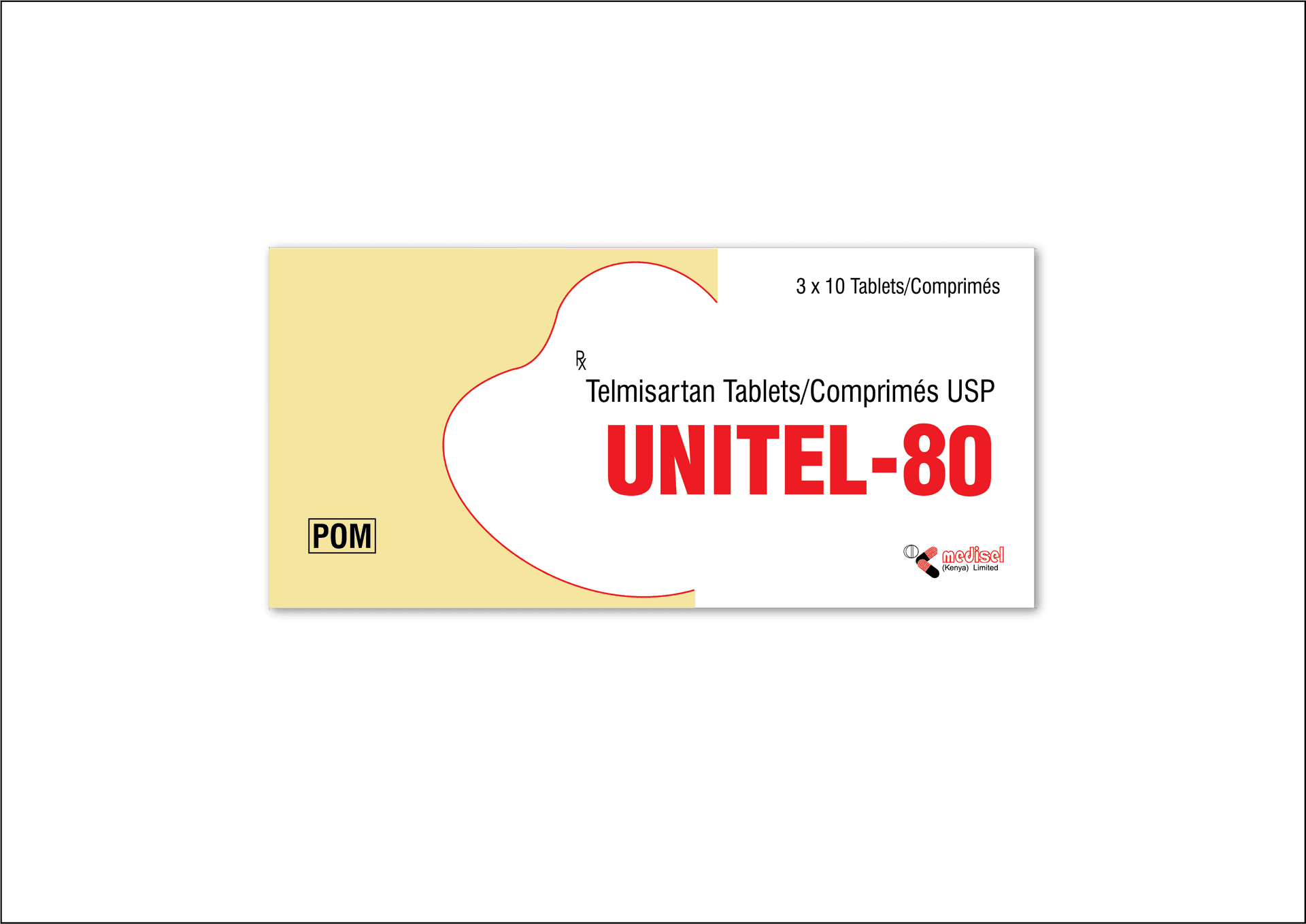 Unitel 80mg Tablets