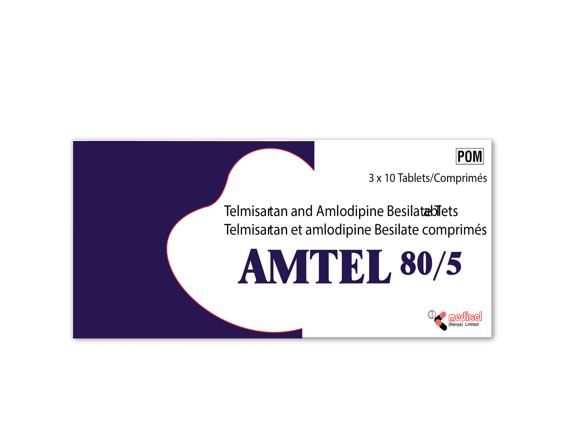 Amtel 80/5mg Tablets