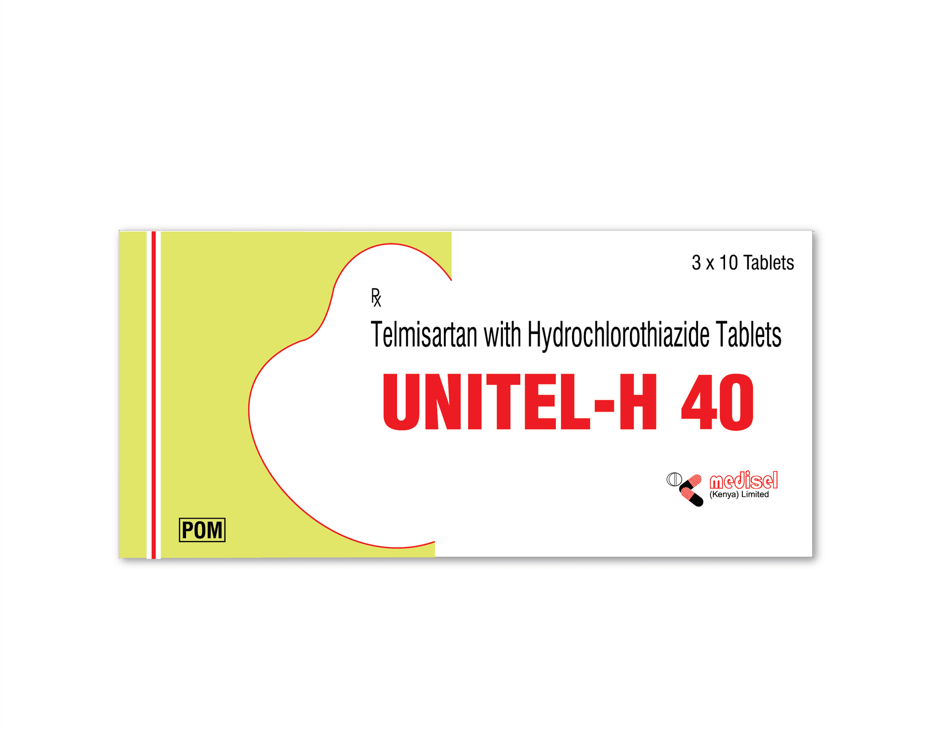 Unitel-H 40/12.5mg Tablets
