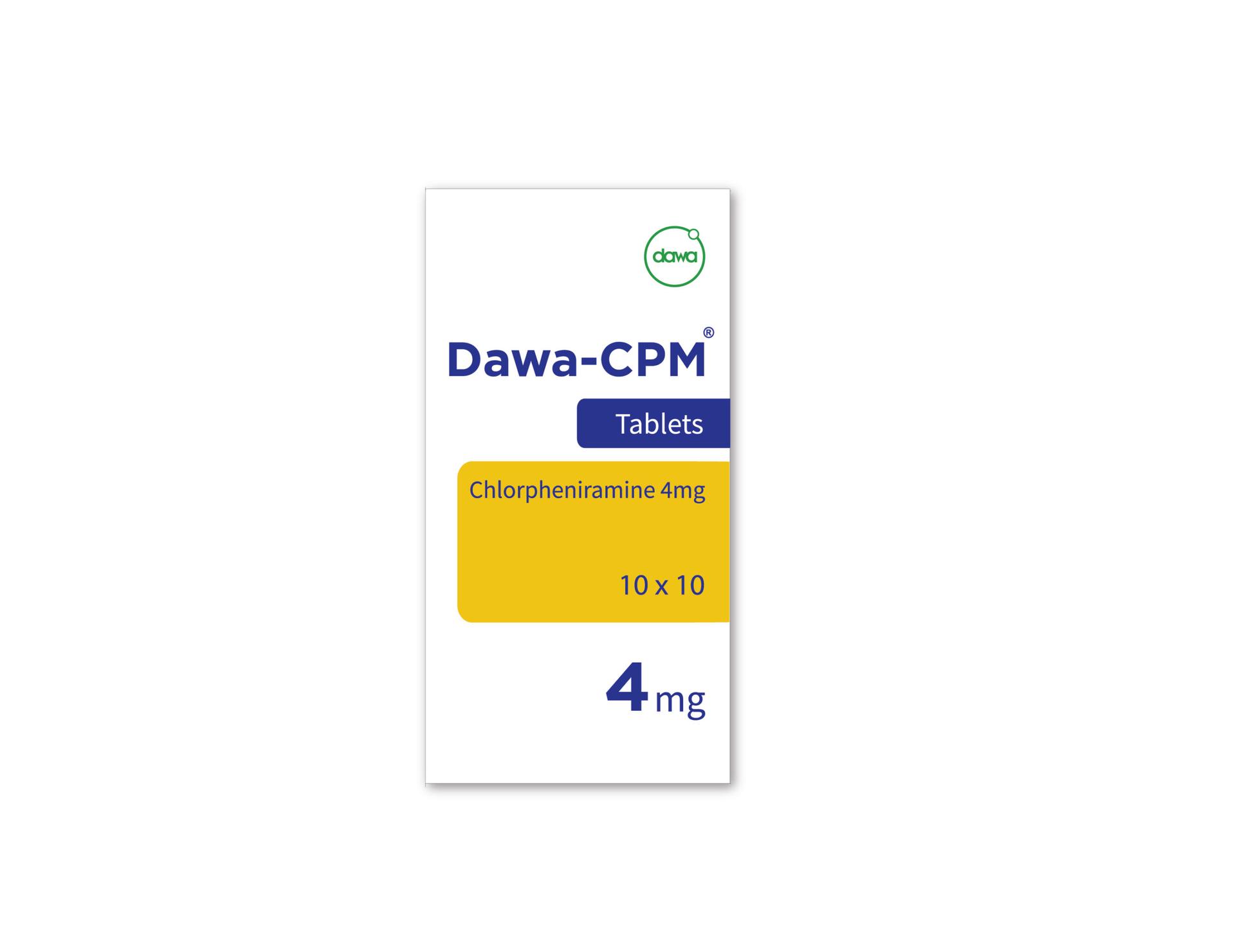 Dawa-CPM 4mg Tablets